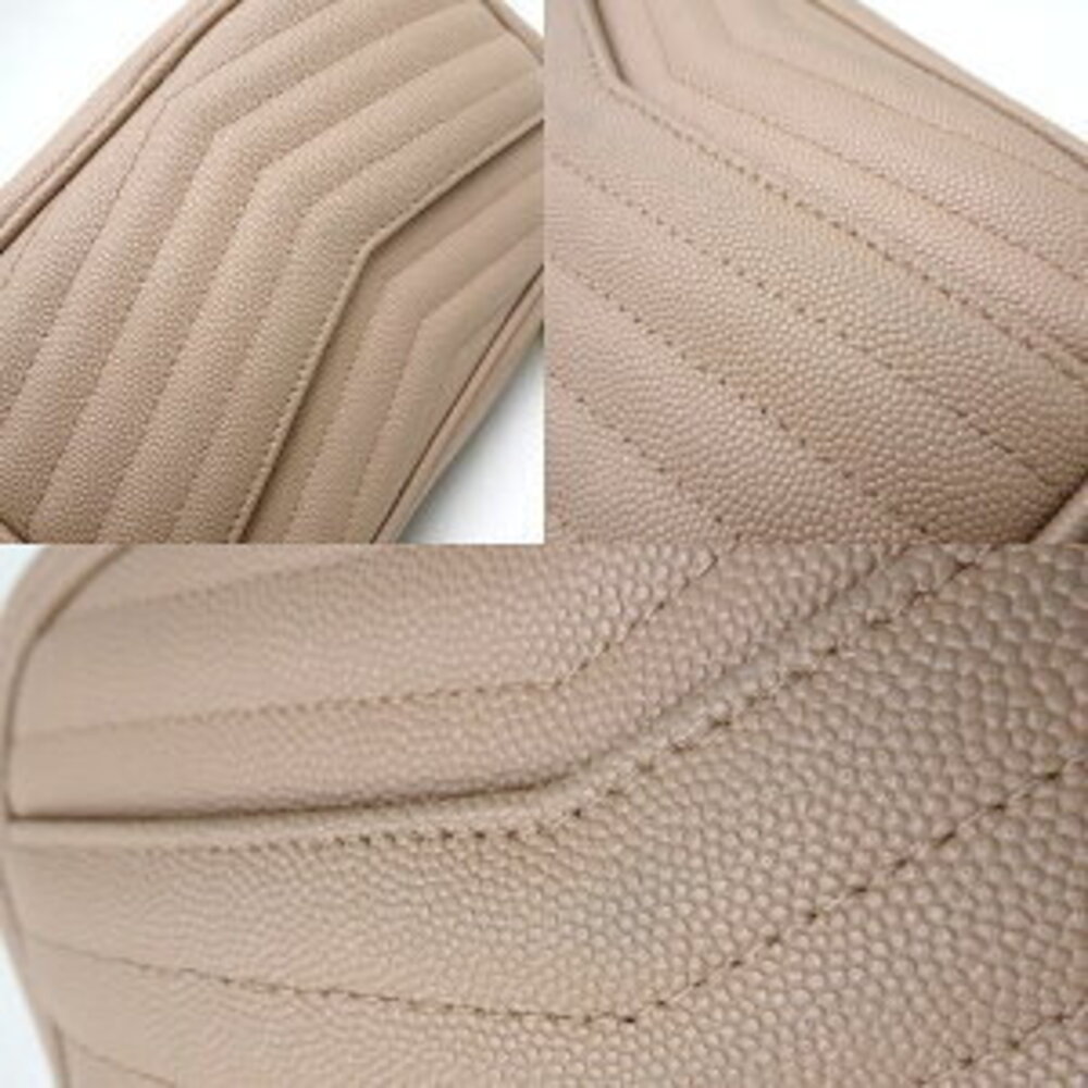 SAINT LAURENT PARIS Lou Bag Beige Pink Tan Leather Shoulder - Picture 4 of 9